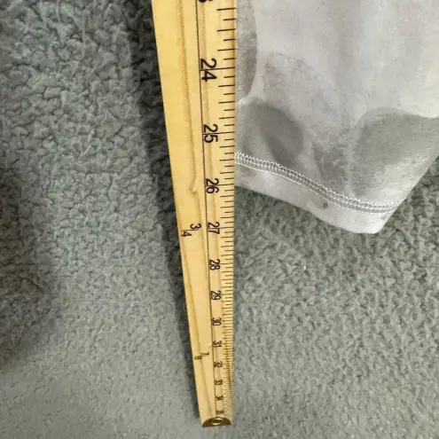 Aerie  chill play move leggings womens‎ small gray floral satin panel athleisure