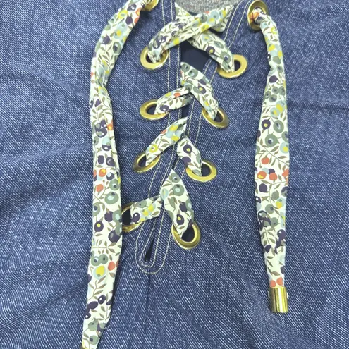 Karla Colletto Claire Denim Lace