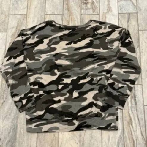 Vintage Havana NEW  women's medium black/gray camo sweatshirt