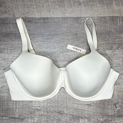 Soma NEW Embraceable Perfect Full Coverage Bra 42DD Plush Ivory Lined Underwire