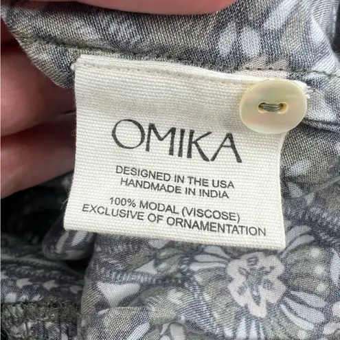 Omika Wilora Double Ruffle Sleeve Mini Dress Malia Pistachio Sz S Green