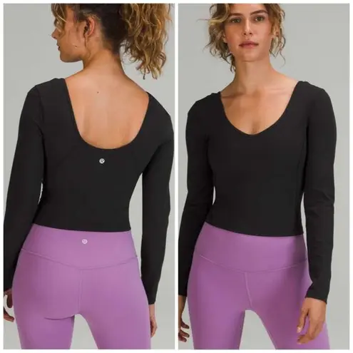 Lululemon  Align Long Sleeve Shirt Black size 8 NEW WITH TAGS 🖤