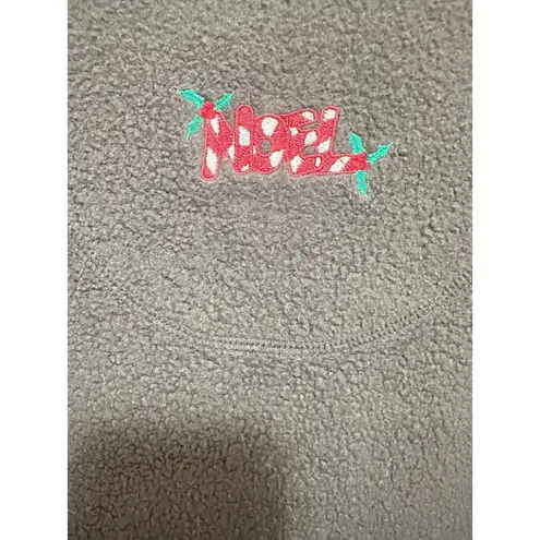 Béchamel Petites Black Fleece Santa Snowflake Vest Women PL Christmas Holiday Black Size undefined