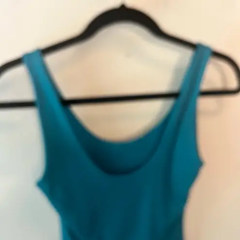 Sincerely Jules Womens Size Xs Teal Tank Top Bodysuit Soft Stretch Summer New