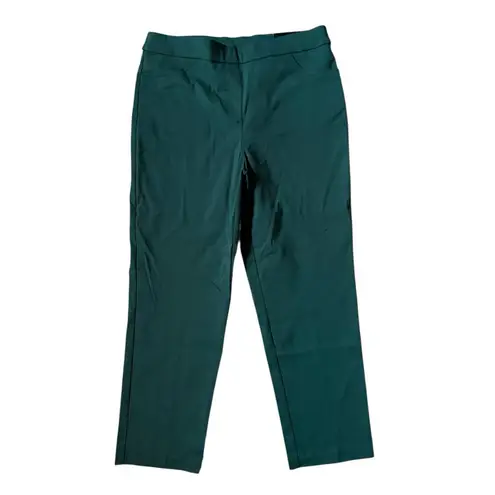 NEW Alfred Dunner Tummy Control Pants Classics Allure Pants Hunter Green 10P
