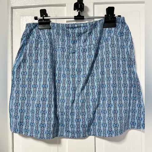 Title Nine Diamalete Blue & Gray Skirt Skort Pockets Golf Tennis Pickleball L