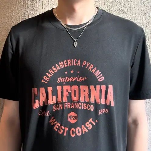 Layered Snake Chain Geometric Rhombus Cross Pendant Necklace for Men Women Silver