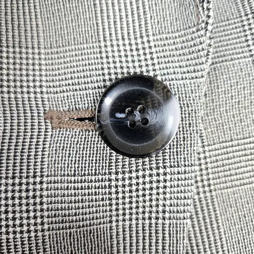 Harvé Benard 80s Vintage Gray Houndstooth Plaid Harve Benard Single Breasted Blazer Size 16