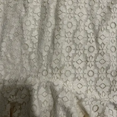 Monique Lhuillier ML Ivory Lace A-Line Dress Size 2