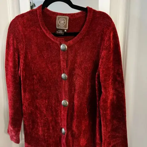 375 Double D Ranchwear Button Up Long Sleeve Dress Size Medium Color Red Orange