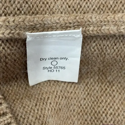 J.Crew Size S Orange Brown Colorblock 100% Merino Wool Rollneck Pullover Sweater