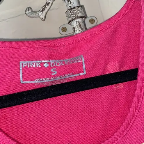 Pink Dolphin shirt cross tank top 100% cotton legends at our craft