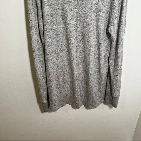 Pink Clover Cowl Neck Tunic Top Heather Gray XL