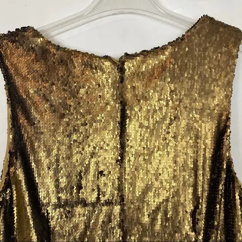 NBD  revolve Dinara Mini Dress Gold metallic Sequin Cocktail Party NEW Size XL