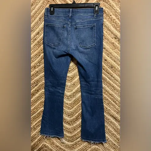 DL1961 Women's LARA Cropped Flare Denim Jeans, Medium Wash, Size 26