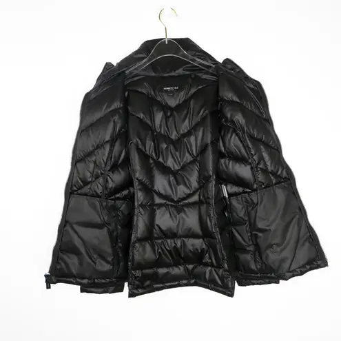 Kenneth Cole  Black Quilted Puffer Coat Small Classic