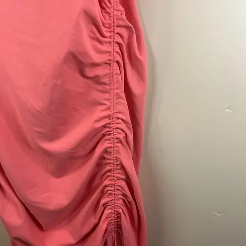 Susana Monaco NWT Revolve Size XL Tank Dress Peach Blush Ruched Slit Maxi Length