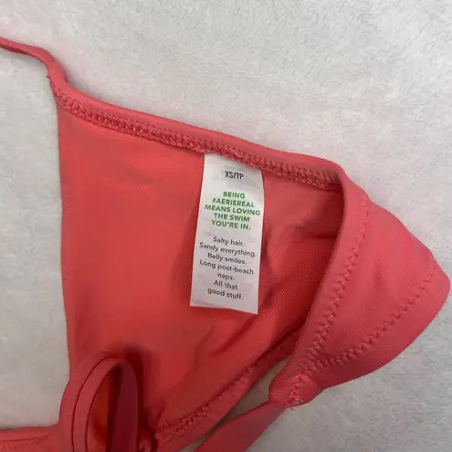 Aerie AE x  Scoop Halter Tie Beaded Bikini Top Women’s Sz XS NWT