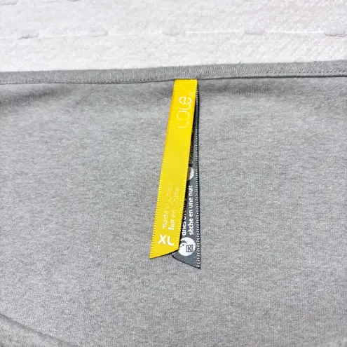 Lole Gray Long Sleeve Tunic Top / Stretchy Dress size XL