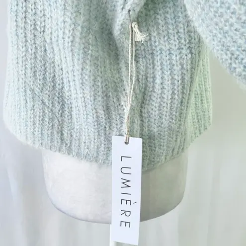 Lumière New  Bell Sleeve Sweater Light Blue