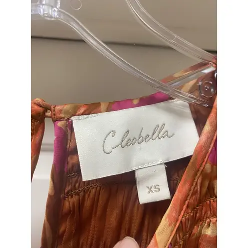 Cleobella Giselle Dress Womens XS Maxi Floral Ruffle Sleeve Boho Pockets