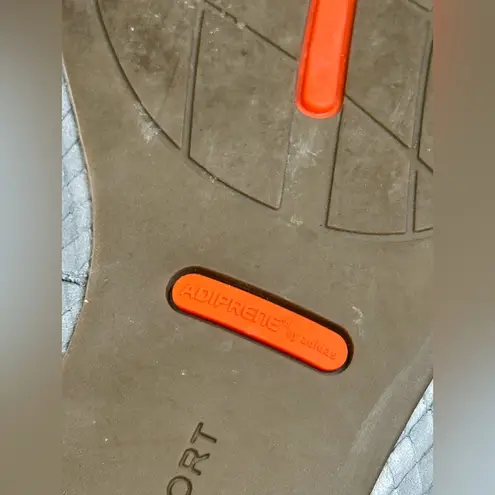 Rockport Women's Sz 9 Gray Total Motion Adelyn Leather Ballet Flat Silver