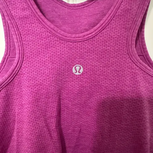 Lululemon  Seamlessly Covered Tank Heathered Ultra Violet size 6