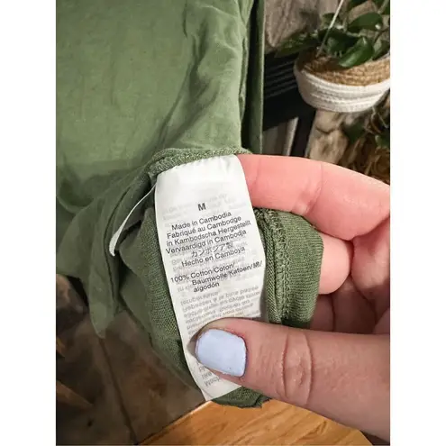 JCrew 100% Cotton Top Green Size M