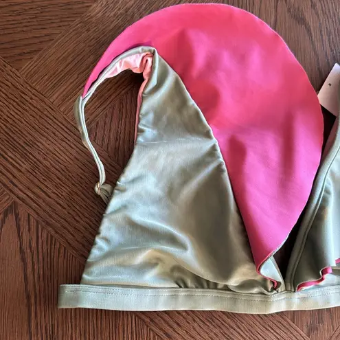 Farm Rio Ruffle Bikini Top, Size Large, $$115