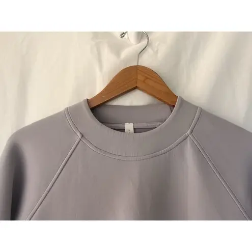 Lululemon City Sweat Crew Spacer Iced Iris Purple Sweatshirt Crewneck 6 Scuba