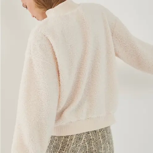 Anthropologie Porridge Sherpa Balloon Sleeve Crewneck Sweater Sweatshirt