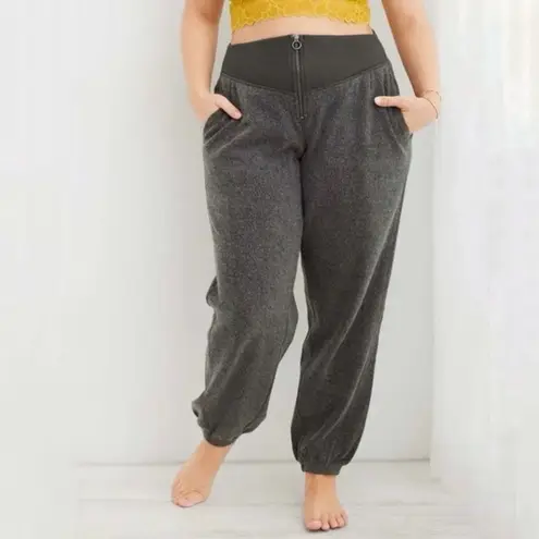 Aerie  Gray Sherpa Fleece Corset Jogger Sz M NWT - Image 6