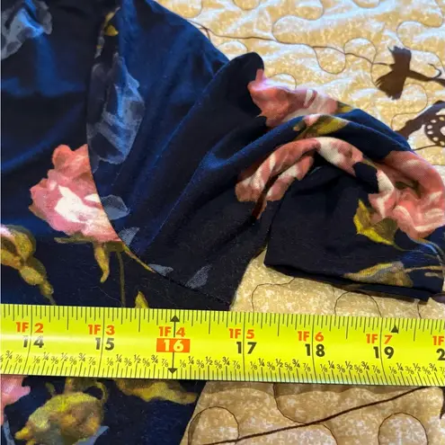 Motherhood Maternity Navy Floral Midi Dress size XS