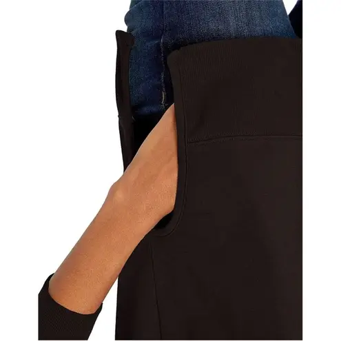 Daily Ritual Black Sweater Style Long Tunic Top LS Sweatshirt MEDIUM Cozy Soft