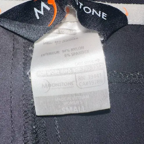 Moonstone Pants Womens Small Black Stretch Straight Leg Zip Ankles Performance