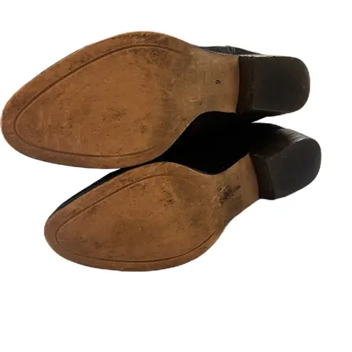 Seychelles Black Suede Boots Booties Size 9 Western Block Heel Womens Boot