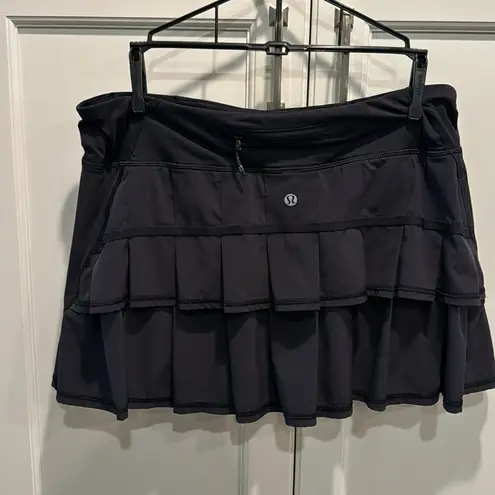 Lululemon  black pace setter skirt