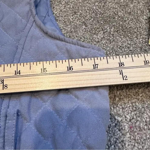 Outback Trading Co. Women's Microsuede Grand Prix Vest Periwinkle Purple Size XS Blue