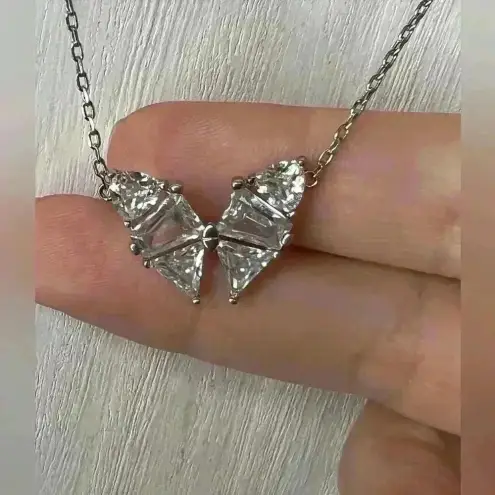 Kendra Scott  Blair Silver Tone Butterfly Necklace