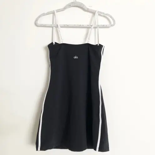 Alo Yoga Airbrush Streamlined Dress Black/White M