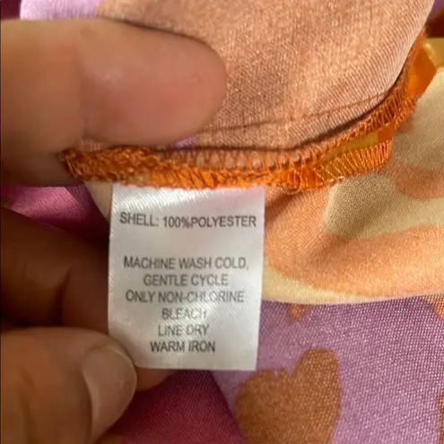 Christian LaCroix Orange Yellow Spaghetti Strap Sundress