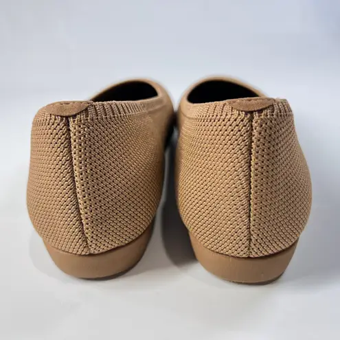 Vivaia Aria 5 Flats Women's Size 41 Beige Knit Pointed Toe Eco Slip On Shoes Tan Size 10