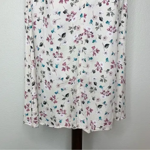 Final Touch Size Medium Button Down Floral Midi Skirt