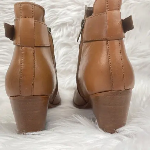 Sam Edelman Melody Womens Brown Leather Ankle Booties Size 8