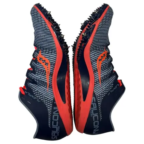 Saucony Running Shoe Womens 8.5 Endorphin 2 Cleats S19046-1 Track Blue Pink