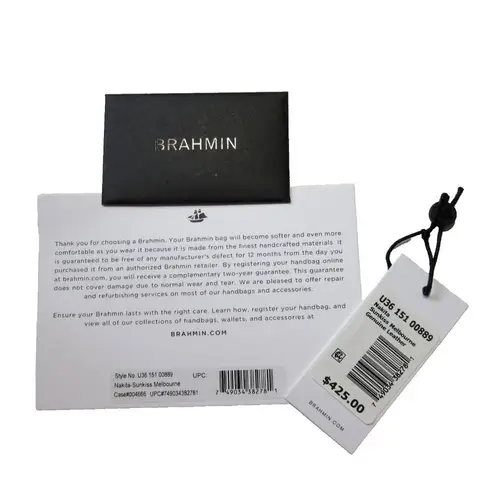 Brahmin NWoT Nakita in Sunkiss Melbourne Leather Satchel Purse