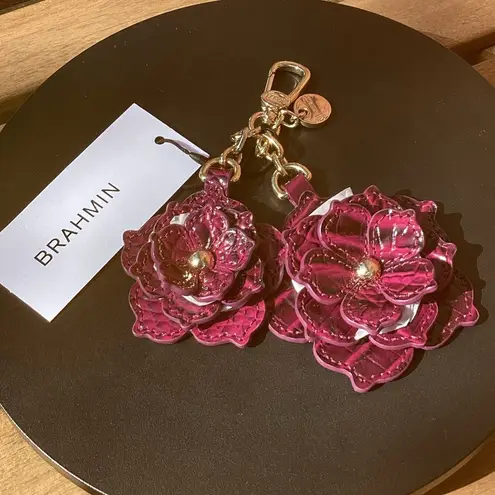 Brahmin Melbourne Collection Sugar Plum Flower Duo Bag Charm