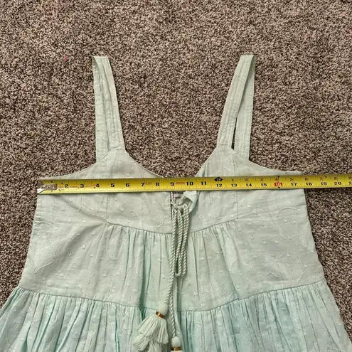 Karina Grimaldi seafoam green sleeveless cotton tank top size XS