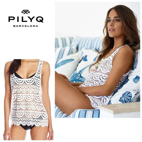 PilyQ New. waterlily lace tank. Regularly $72