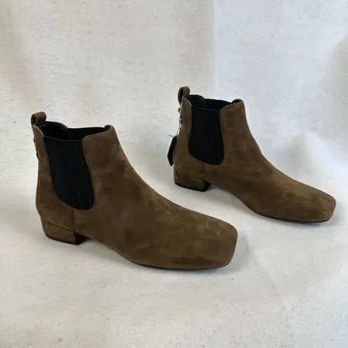 New Aerosol Studio Brown Suede Square Toe Chelsea Ankle Boots Womens 8M Fall Size 8